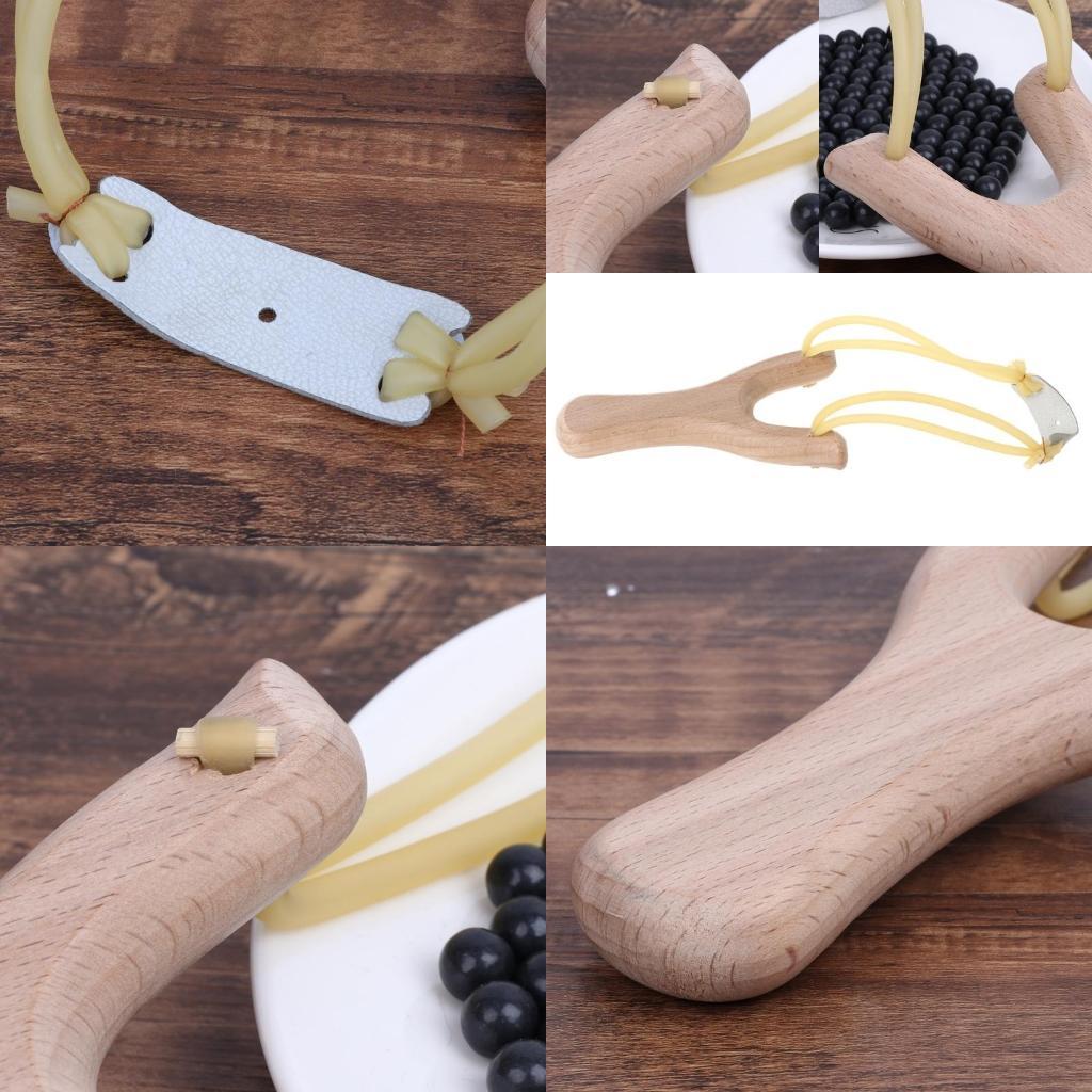 Speargun Rubber Band - Tirachinas madera natural con banda catapulta