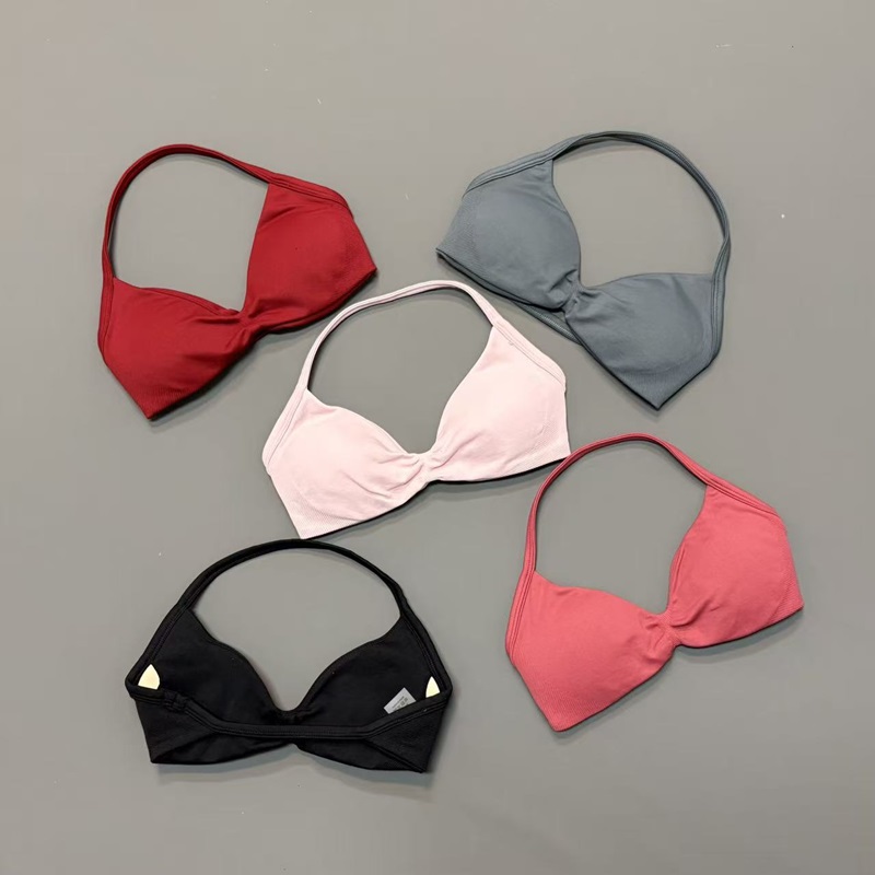 Aquatic Sports Bra - Sujetador deportivo halter para mujer con