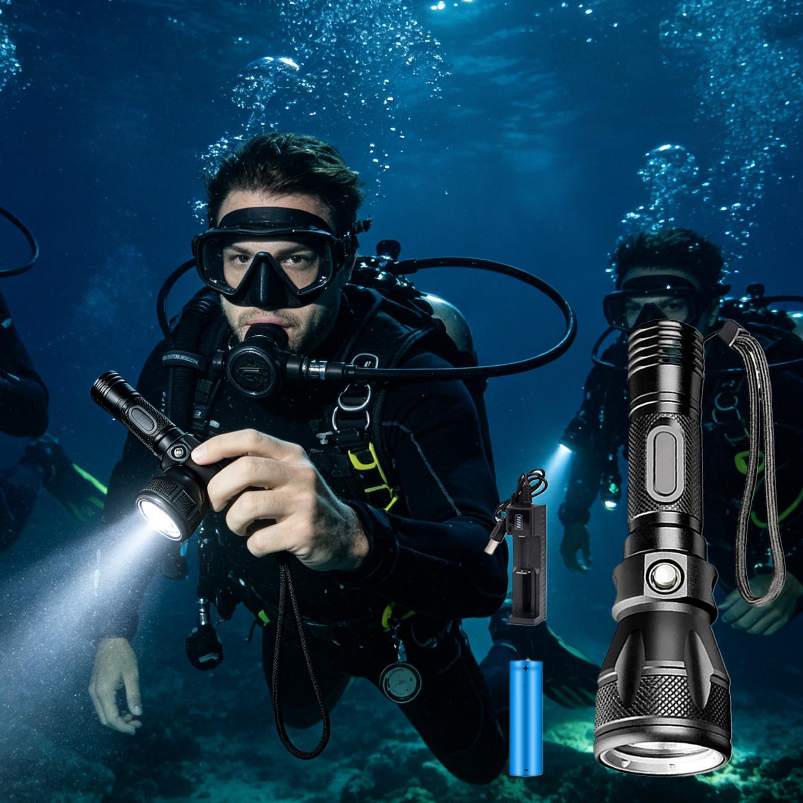 Linterna de Buceo LED Recargab - Underwater Flashlight reseña y precio