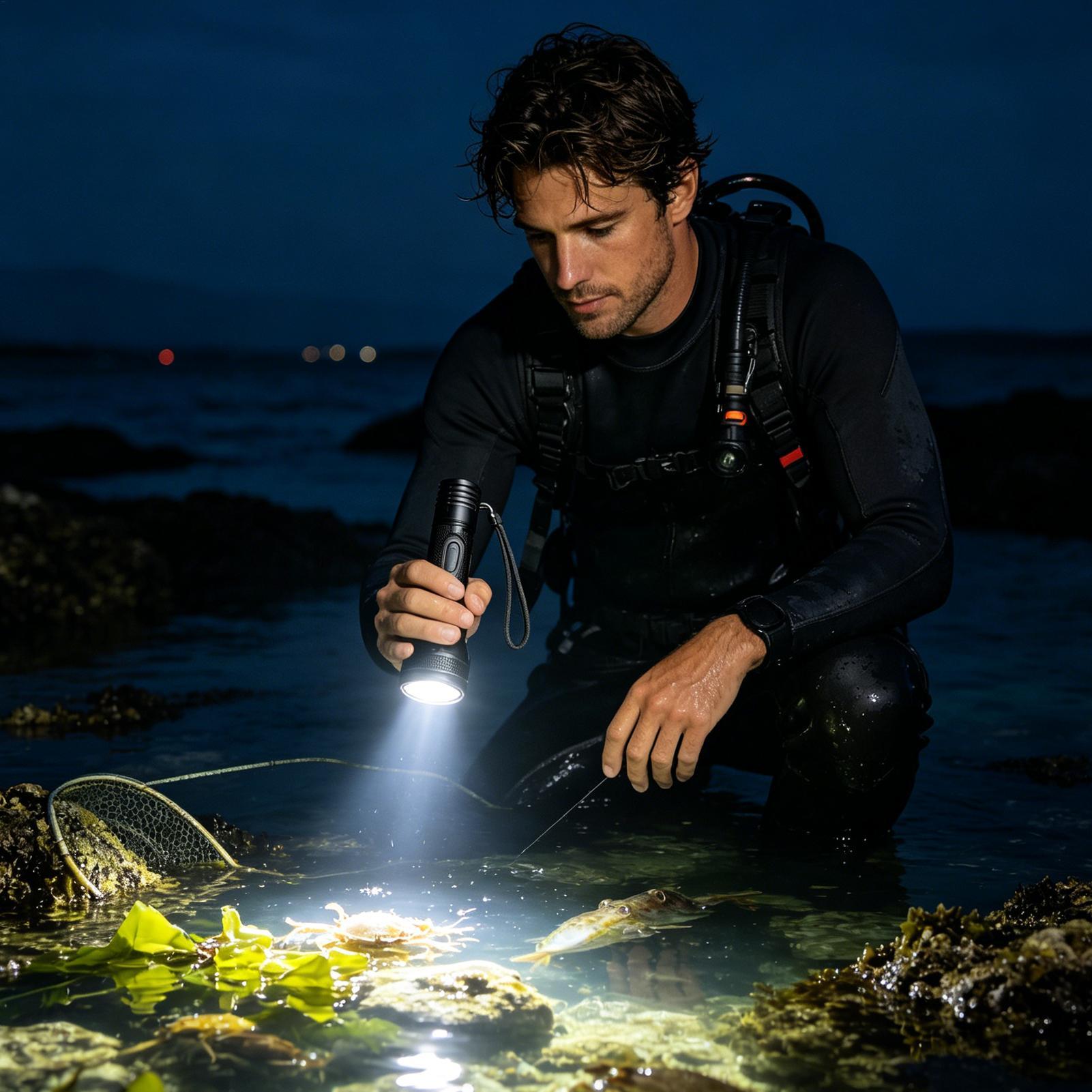 Linterna de Buceo LED Recargab - Underwater Flashlight reseña y precio