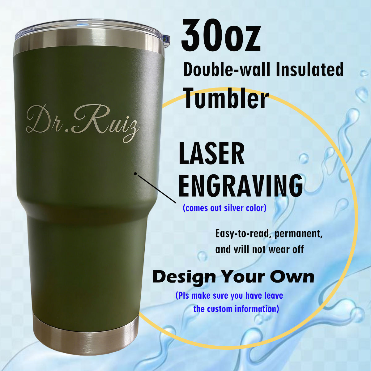 Vaso Personalizado de Acero In - Aquatic Gym reseña y precio