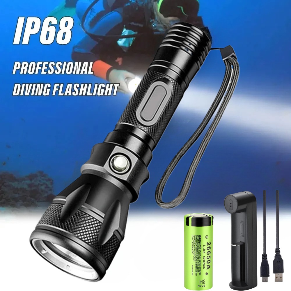 Linterna LED Profesional para  - Underwater Flashlight reseña y precio