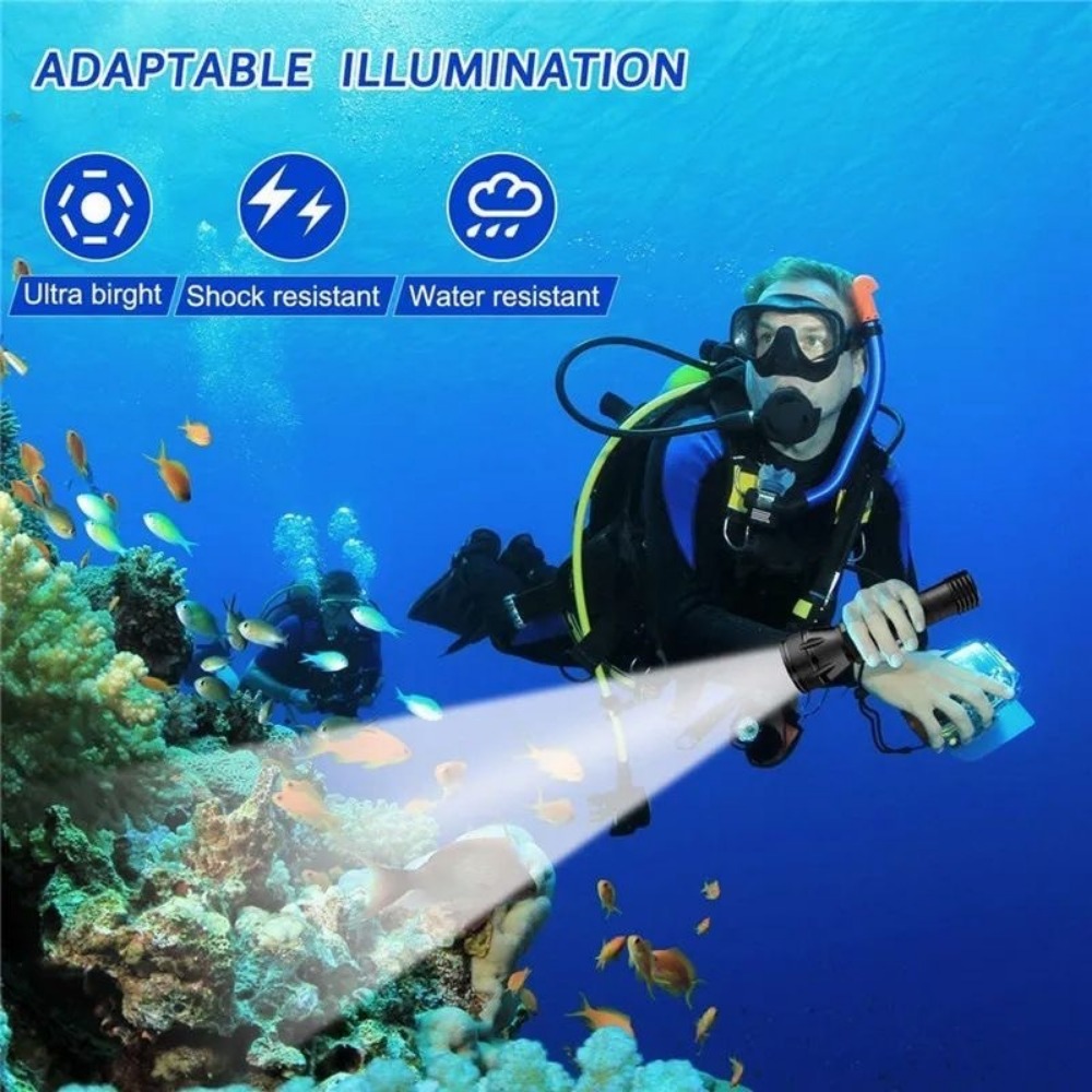 Linterna LED Profesional para  - Underwater Flashlight reseña y precio
