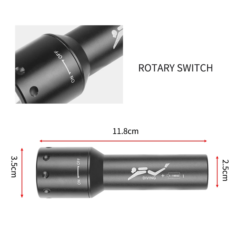 Nueva Linterna de Buceo LED T6 - Underwater Flashlight reseña y precio