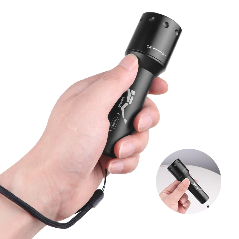 Nueva Linterna de Buceo LED T6 - Underwater Flashlight reseña y precio